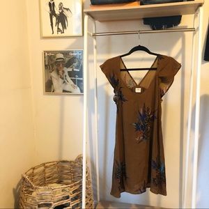 O’Neil Brown Floral Beachy Dress